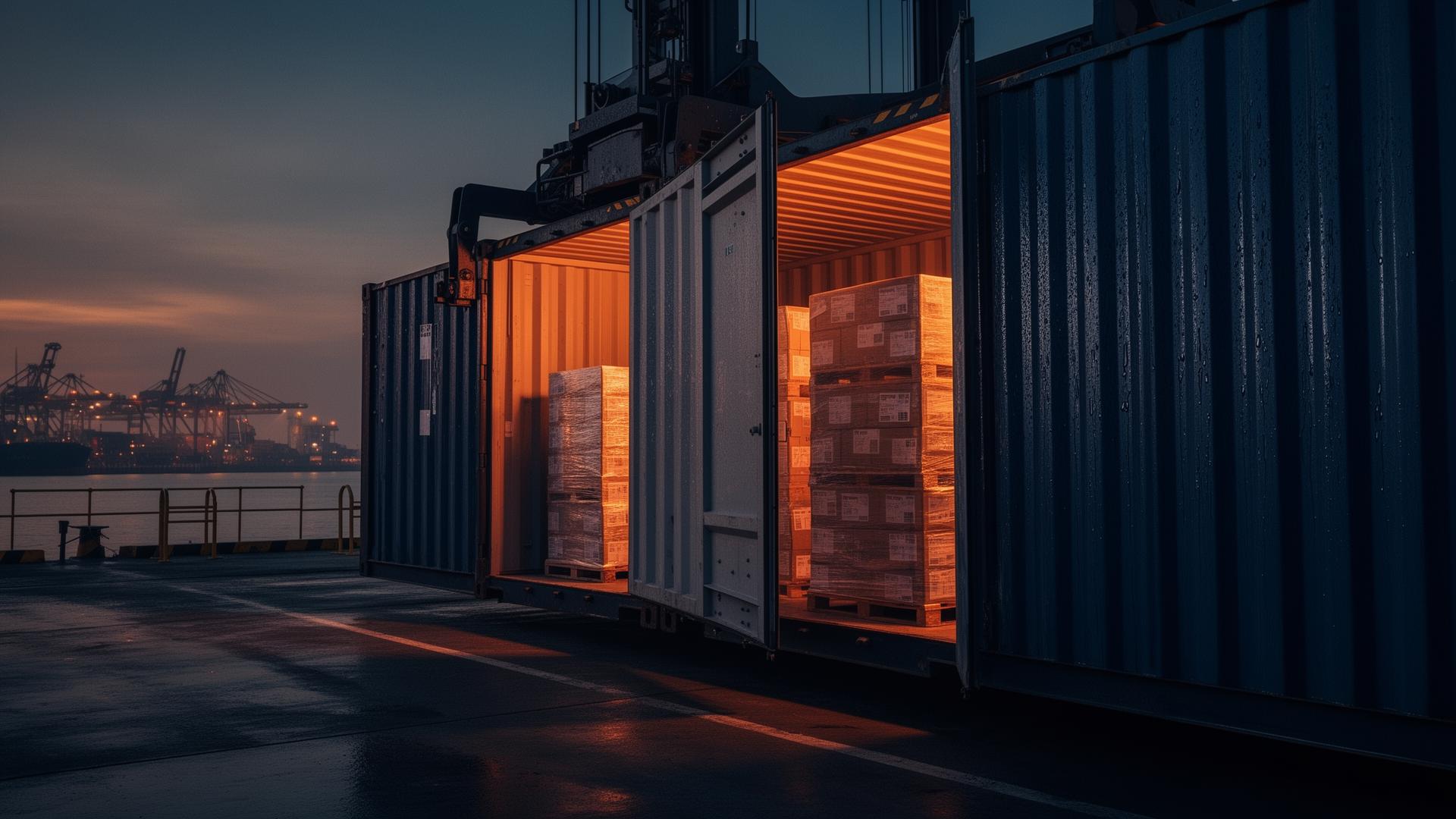 How to protect cargo from moisture in a shipping container